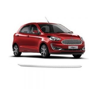 Chrome Trunk Garnish Compatible with Figo new  - Silver